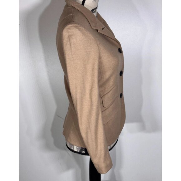rag & bone Slade Dark Camel Wool Blazer, Women's Size 0 - Picture 3 of 6